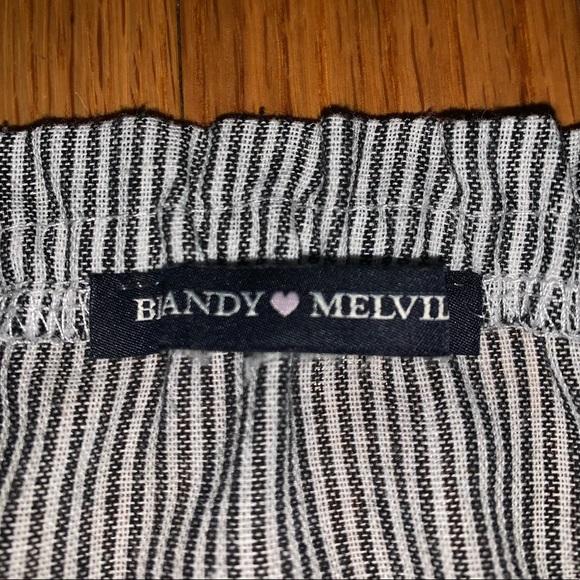 Brandy Melville Striped Off the Shoulder Top - Picture 3 of 3